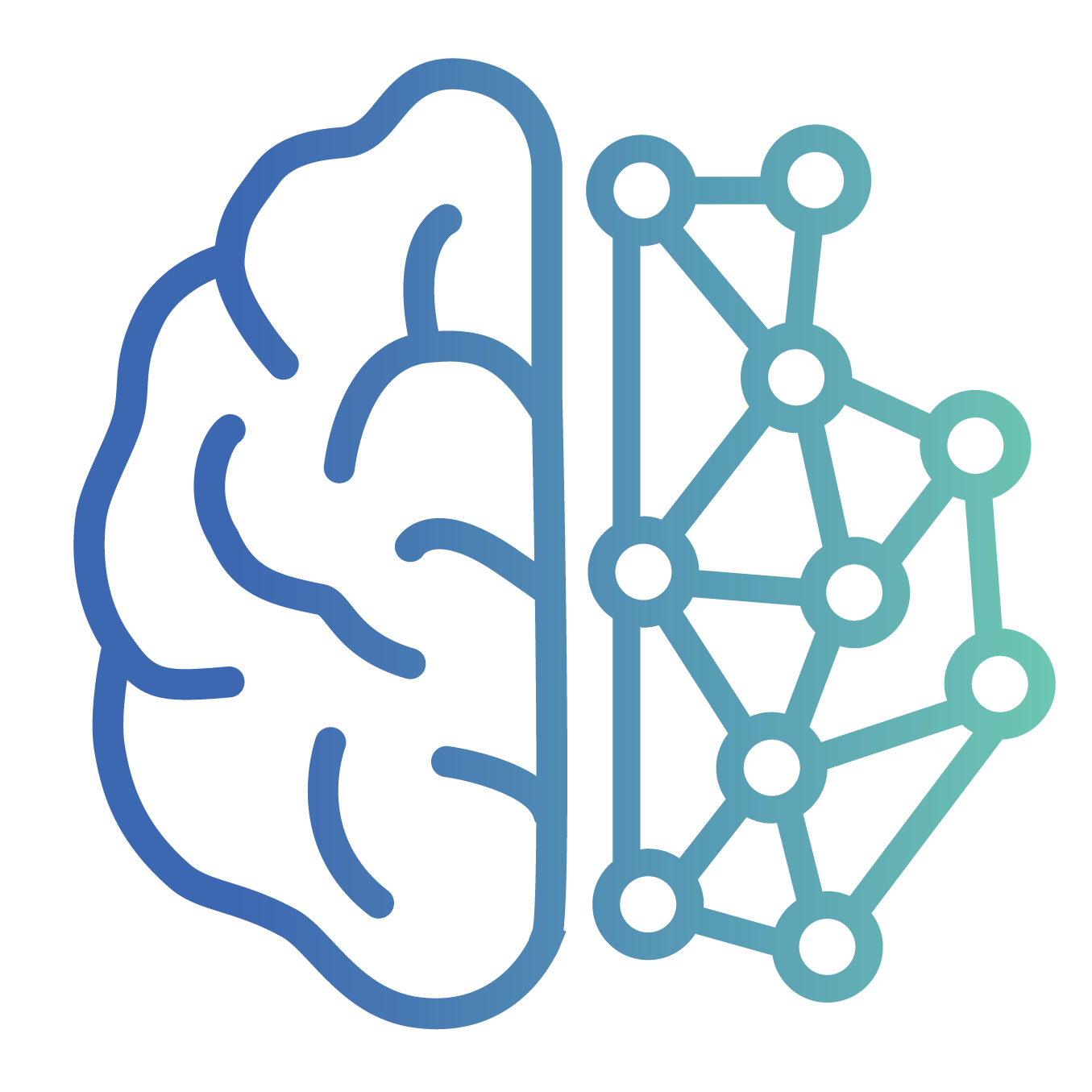 Logo showing a brain drawing on the left and a circuit on the right